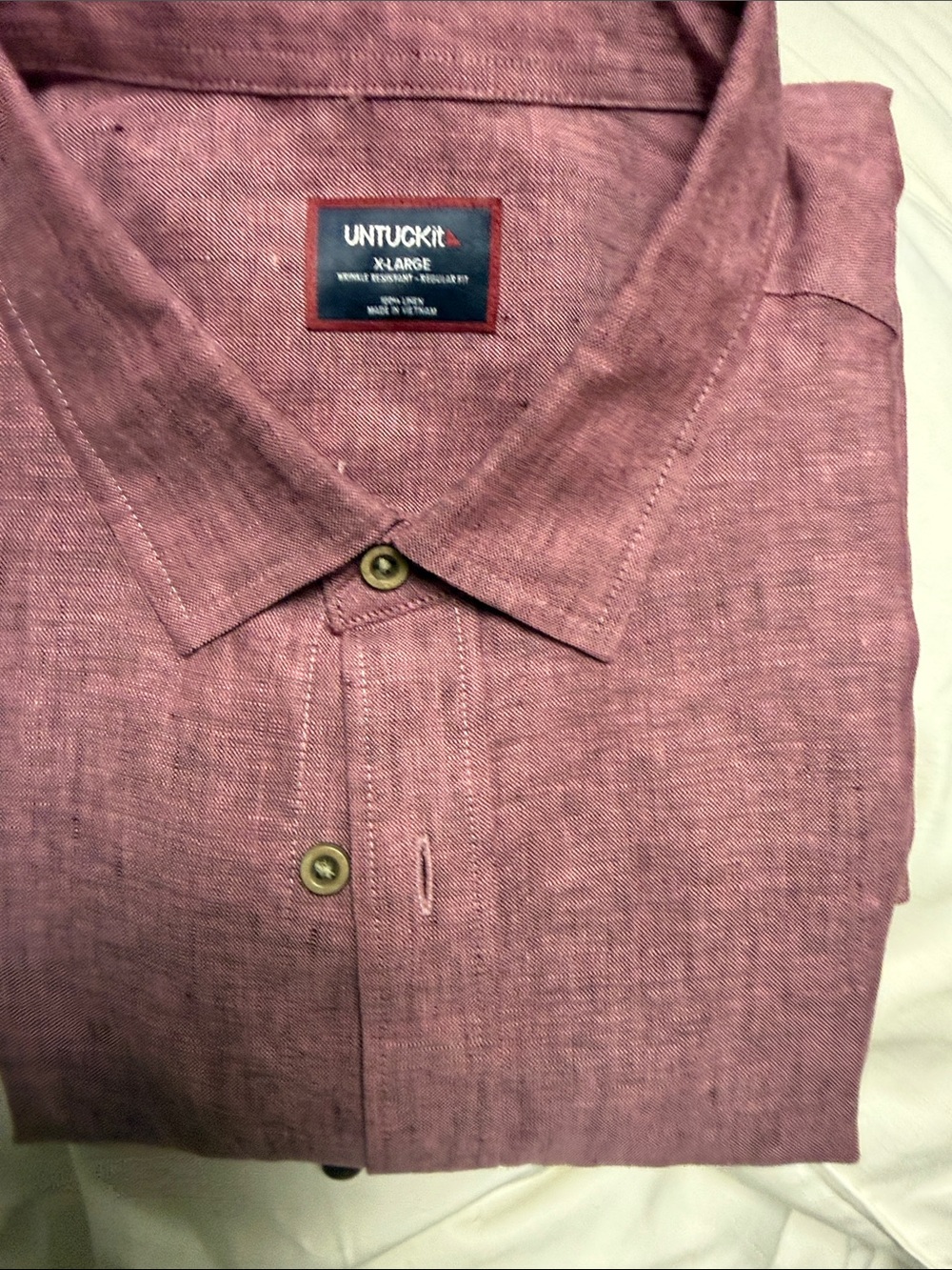 UNTUCKit Men’s Button-Down Shirt in Dusty Rose